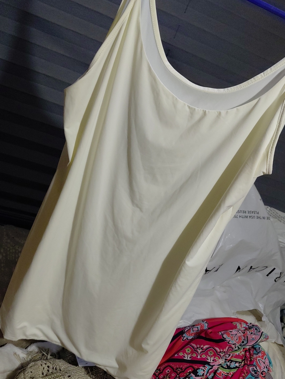 Jockey Cream Scoop Neck Tank Top